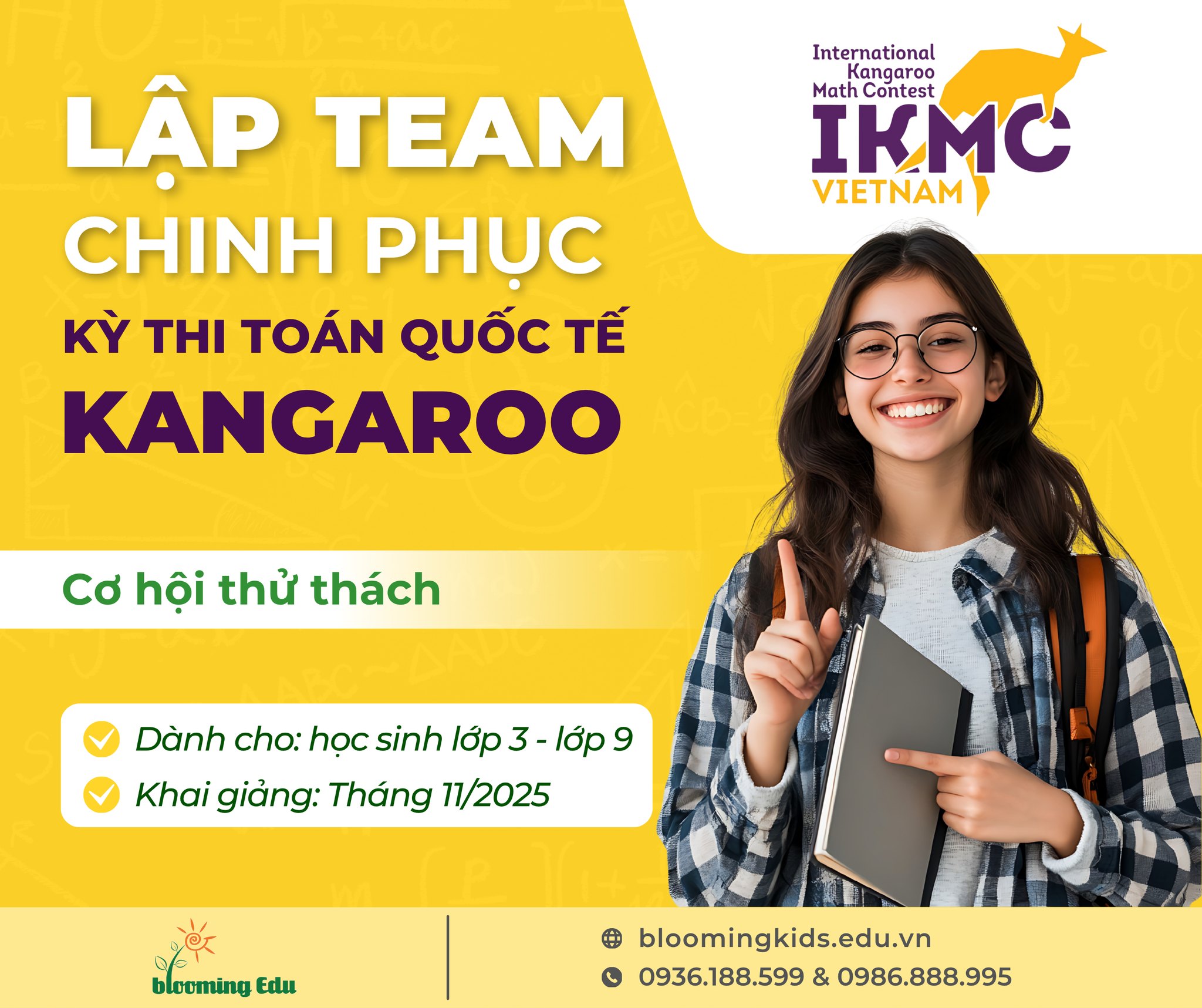 LẬP TEAM CHINH PHỤC KỲ THI TOÁN QUỐC TẾ KANGAROO